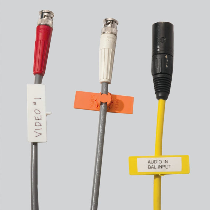 Rip-Tie® Unitag Cable Labels - 5/8" W x 1-1/2" L - White