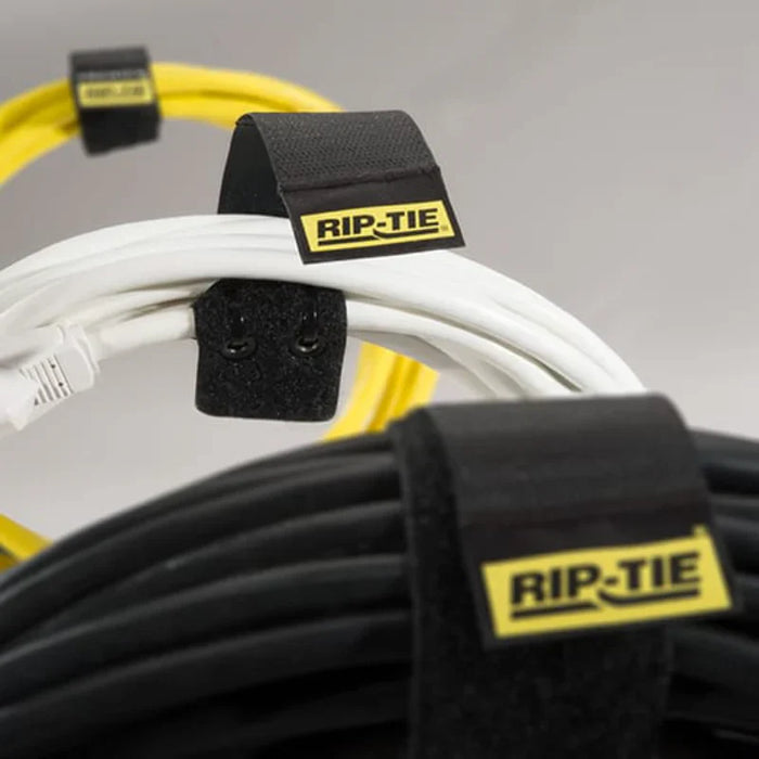 Rip-Tie® CableWrap Hook and Loop Strap - 10" L x 1-1/2" W - Nylon - Gray