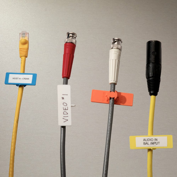 Rip-Tie® Unitag Cable Labels - 5/8" W x 1-1/2" L - Yellow