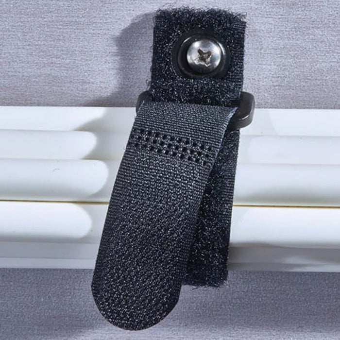 Rip-Tie® EconoCinch EG Hook and Loop Strap - 5" L x 3/4" W - Nylon - Black