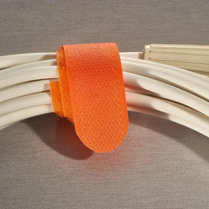 Rip-Tie® EconoWrap Hook and Loop Strap - 5" L x 3/4" W - Nylon - Gray