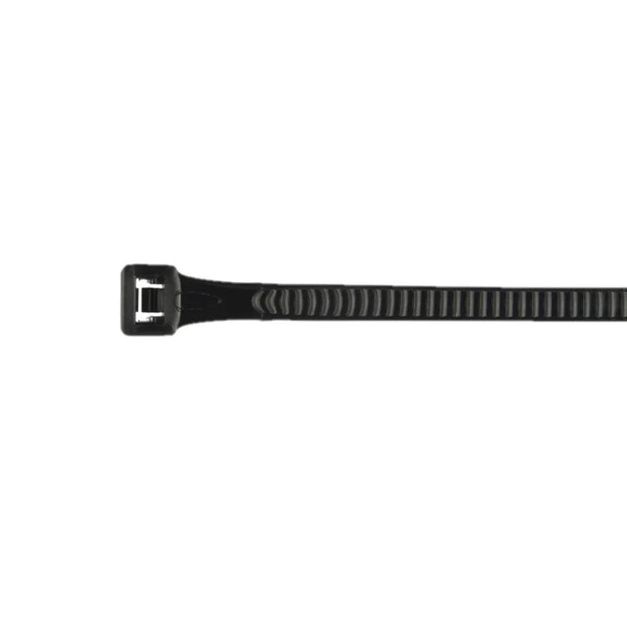 15 Inch - Bar-Lok Zip Ties - UV Resistant Nylon - Black - 50 Lbs Strength - 100 Pcs