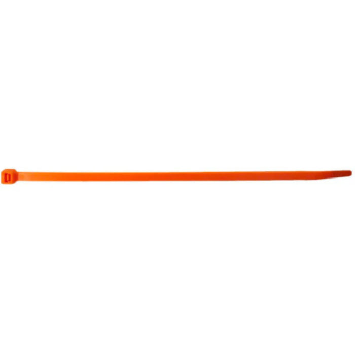 4 Inch - Zip Ties - Nylon - Orange - 18 Lbs Strength - 1000 Pcs