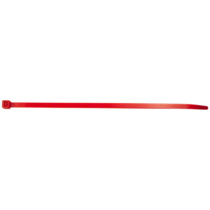 8 Inch - Zip Ties - Nylon - Red - 40 Lbs Strength - 1000 Pcs