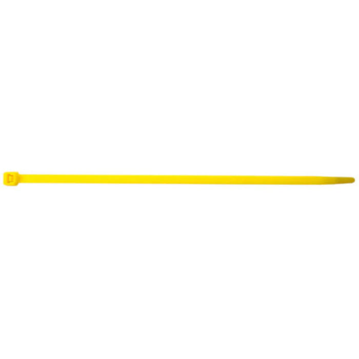 4 Inch - Zip Ties - Nylon - Yellow - 18 Lbs Strength - 1000 Pcs
