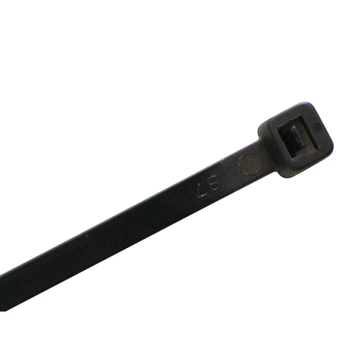 18 Inch - Zip Ties - UV Resistant Nylon - Black - 50 Lbs Strength - 100 Pcs