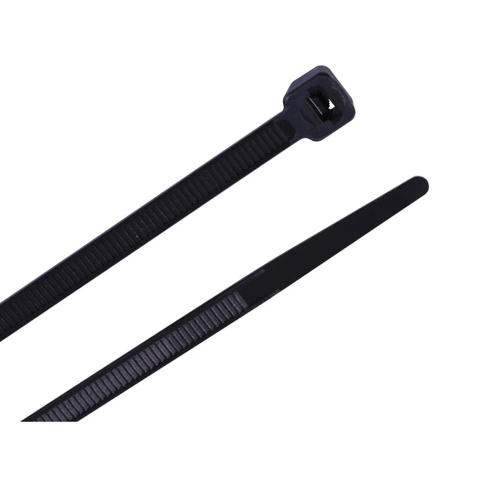 14 Inch - Nylon 12 Solar Zip Ties - 50 Lbs Strength - 100 Pcs - Black