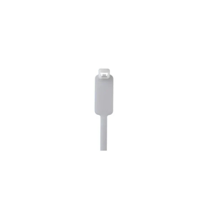 7.4 Inch - Write On Marker Zip Ties (0.87 X 0.44) - Nylon - Clear - 50 Lbs Strength - 100 Pcs