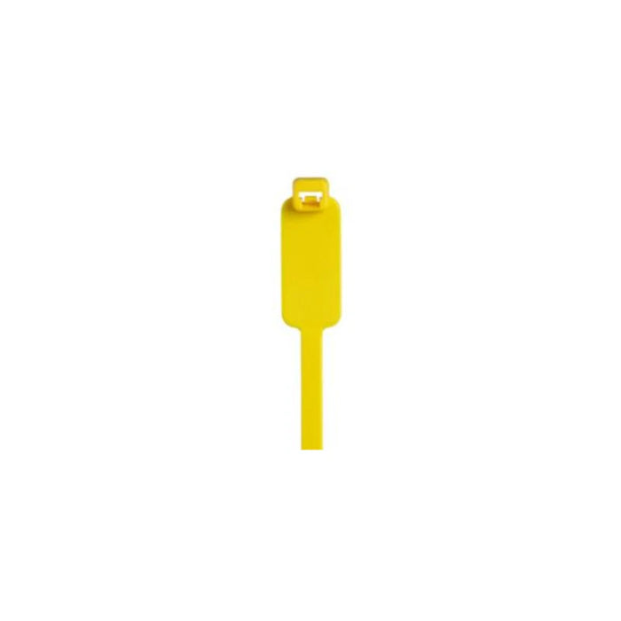 7.4 Inch - Write On Marker Zip Ties (0.87 X 0.44) - Nylon - Yellow - 50 Lbs Strength - 500 Pcs