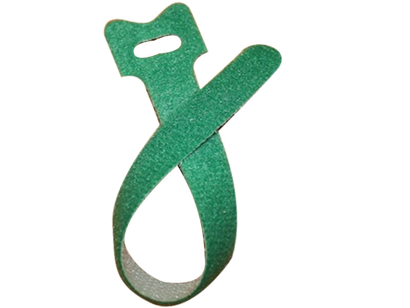 Hook and Loop Fastener Straps 7 Inch L X 1/2 Inch W 20 Pack Green