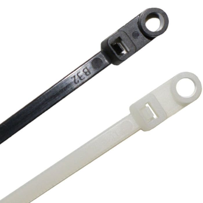 Kable Kontrol® Screw Mount Cable Ties 11" Inch - 5 Lbs Tensile Strength - UV Resistant - Black - 1 Pcs Pack