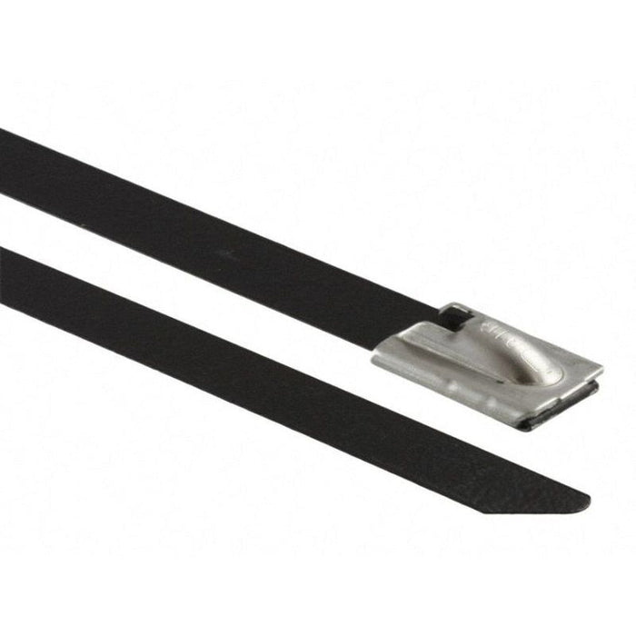 Kable Kontrol Plastic Coated Metal Zip Ties 11 Inch - 200 Lbs 100 Pcs