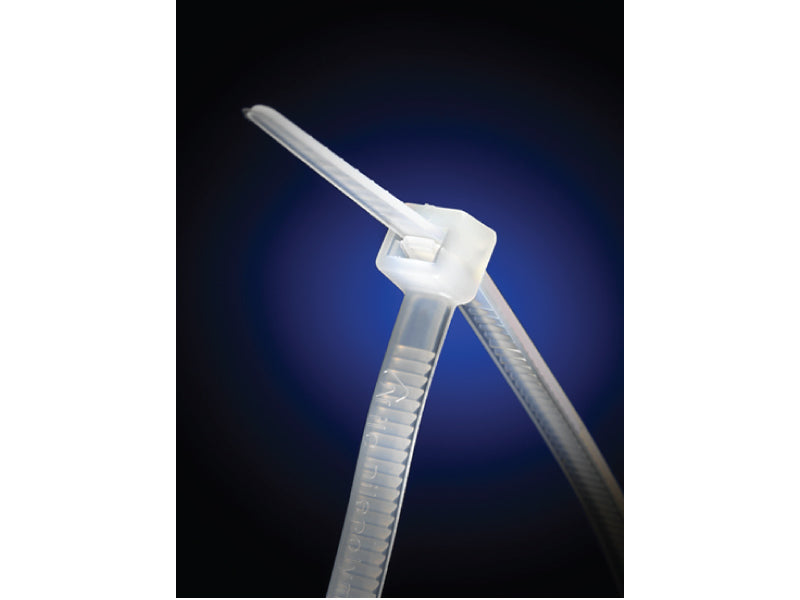 Strong-Ty® Kynar Cable Ties - 8" Long - 48 Lbs Tensile Strength Natural Pack