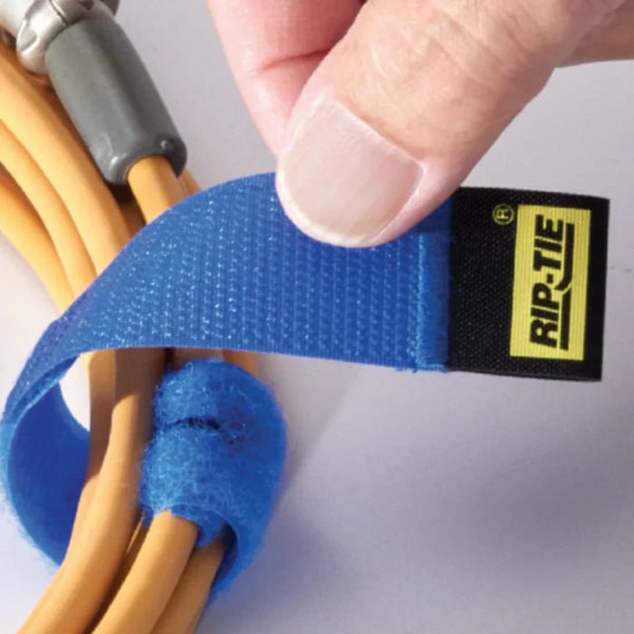 Rip-Tie® CableWrap Hook and Loop Strap - 9" L x 1" W - Nylon - Neon Yellow