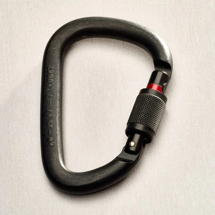 Rip-Tie® Locking Carabiner 4.5" - Matte Black