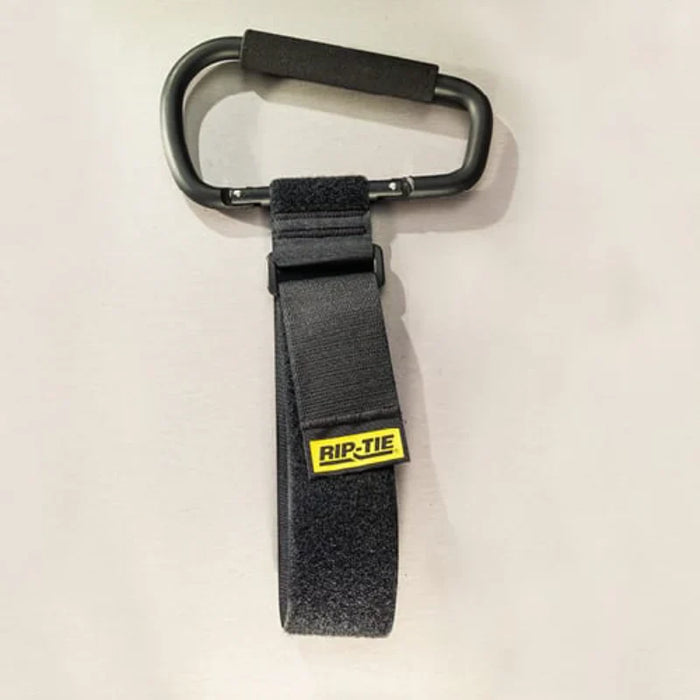 Rip-Tie® 6" Carabiner Hook And Loop Strap - 20" L x 2" W - Nylon - Yellow