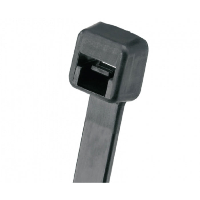 11.5 Inch - Pan-Ty Polypropylene Zip Ties - Black - 30 Lbs Tensile Strength - 1000 Pcs Pack