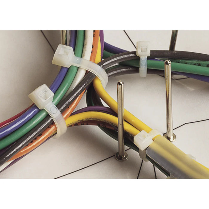 4 Inch - Zip Ties - Nylon - Red - 18 Lbs Strength - 1000 Pcs