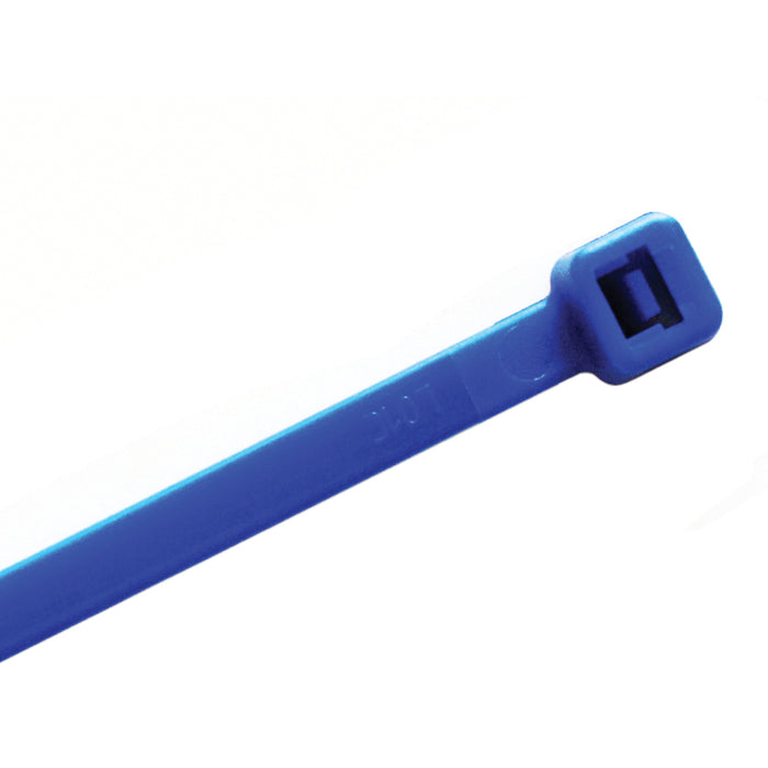 8 Inch - Color Zip Ties - Nylon - Blue - 50 Lbs Strength - 100 Pcs