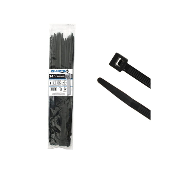 Black Zip Ties - UV Resistant