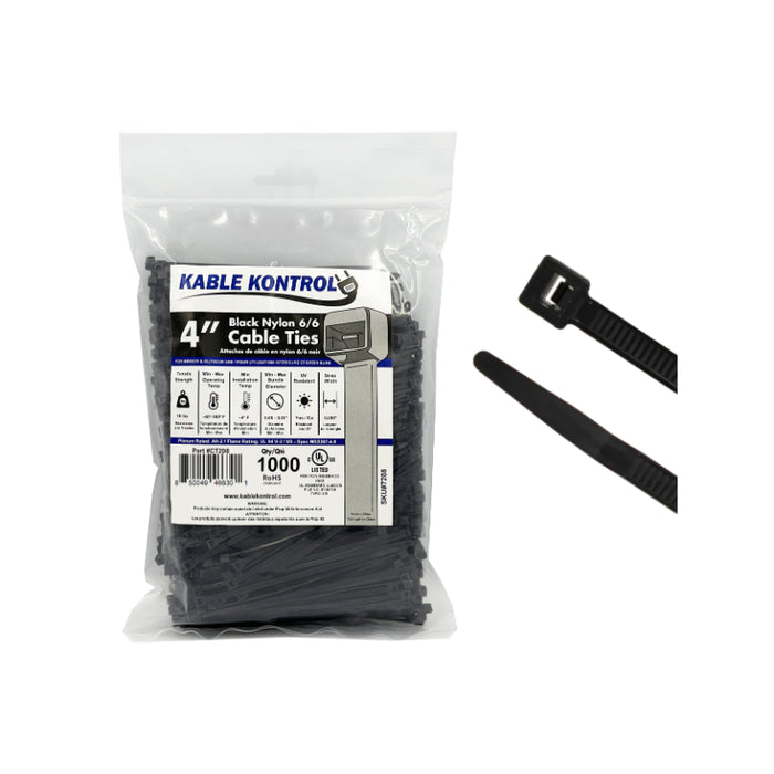 Black Zip Ties - UV Resistant