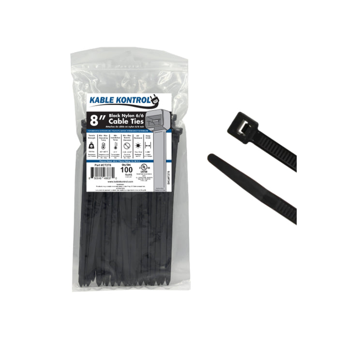 Black Zip Ties - UV Resistant