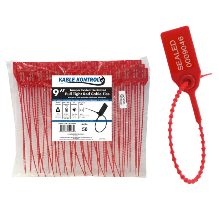 Pull Tight Identification & Serialized / Numbered Zip Ties