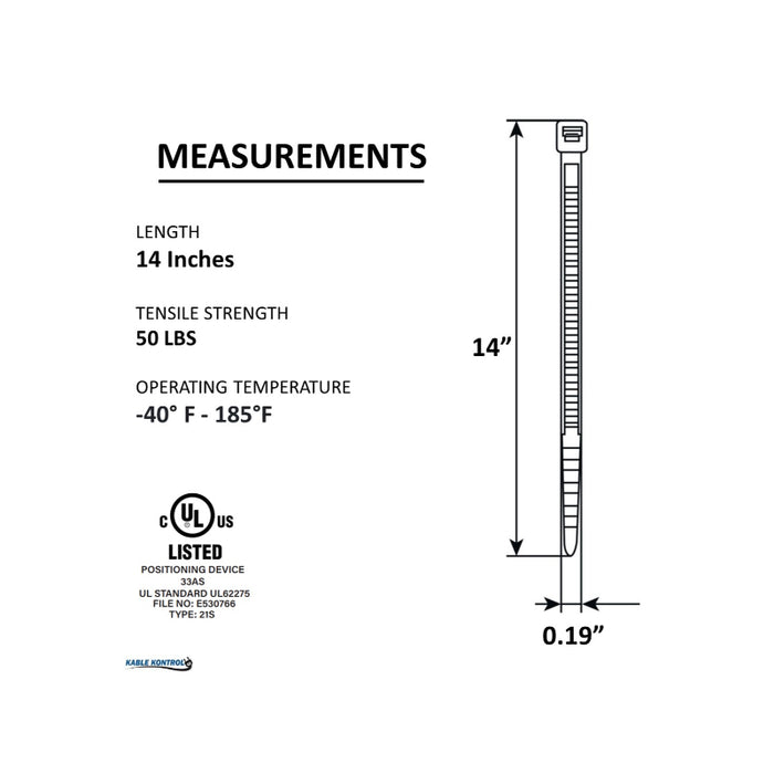 MS3367-2-5 Zip Ties