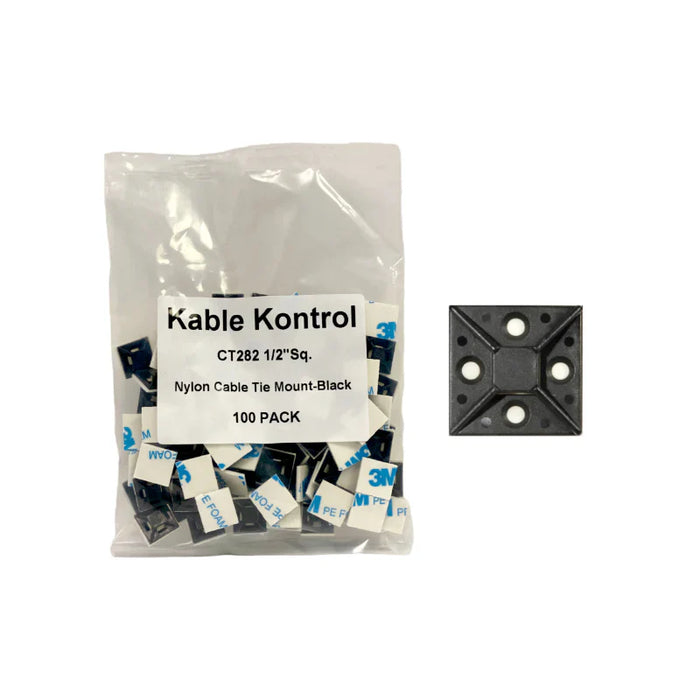 kable-kontrol-adhesive-cable-tie-mounts-1-2-sq-uv-black-nylon-100-pcs-1