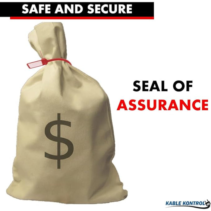 6 Inch - Write On Zip Tie Tags - (1-3/8 x 5/8 Inch)) Flag Top - 40 Lbs Strength - 100 Pcs - Red