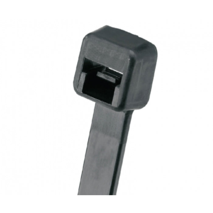 11.5 Inch - Zip Ties - UV Resistant Nylon - Black - 50 Lbs Strength - 100 Pcs