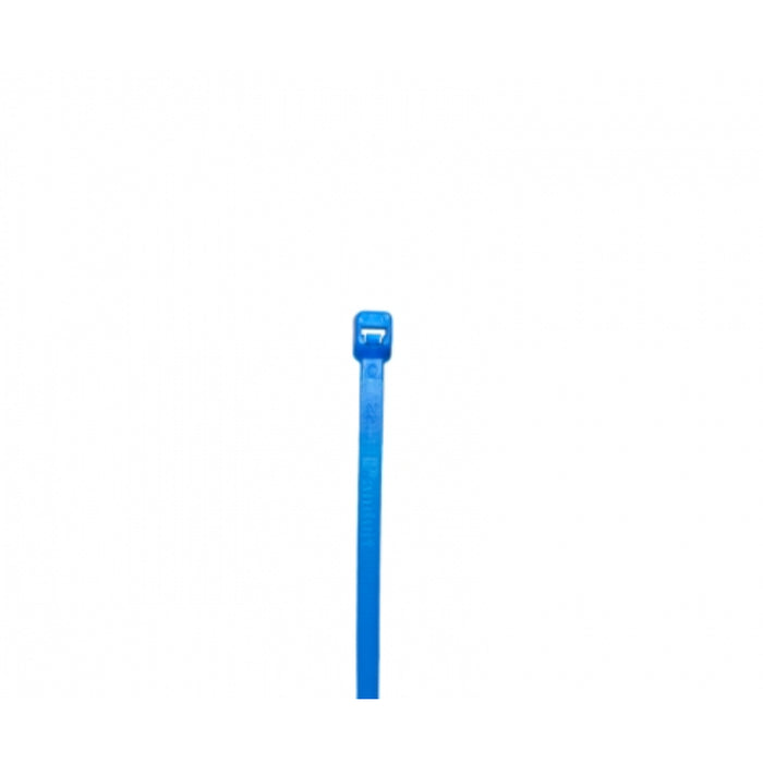 4 Inch Long - (ETFE) Tefzel Zip Ties - Blue - 18 Lbs Strength - 100 Pcs
