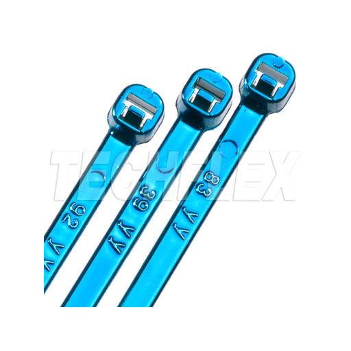 Techflex® Chrome Plated Zip Ties Blue