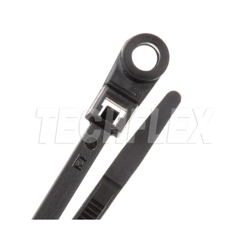 techflex-mounting-hole-nylon-zip-ties-11-long-50-lb-tensile-strength-uv-resistant-black-100-pcs-1