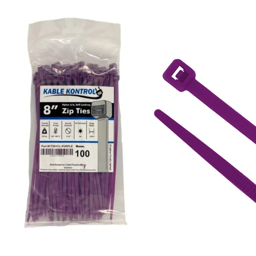 kable-kontrol-nylon-zip-ties-8-inch-50-lbs-tensile-strength-purple-100-pack