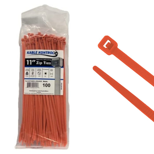 kable-kontrol-nylon-zip-ties-11-inch-50-lbs-tensile-strength-orange-100-pack