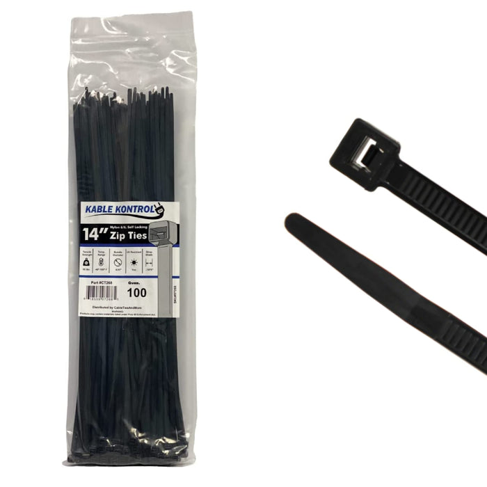 kable-kontrol-14-long-black-zip-ties-uv-resistant-nylon-50-lbs-tensile-strength-pack
