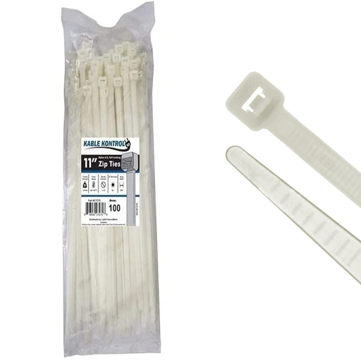 kable-kontrol-heavy-duty-zip-ties-11-inch-natural-nylon-120-lbs-tensile-strength-100-pack