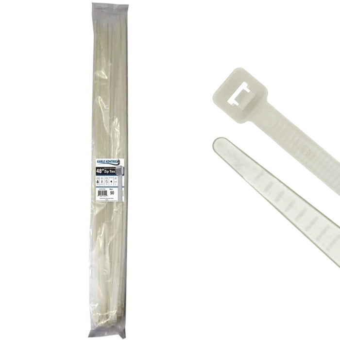 kable-kontrol-heavy-duty-zip-ties-48-inch-natural-nylon-175-lbs-tensile-strength-50-pack
