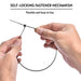 Kable Kontrol® Cable Zip Ties 4" Inch - Black - UV Resistant Nylon - 18 Lbs Tensile Strength