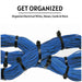 Kable Kontrol® 8" Long Cable Black Zip Ties - UV Resistant Nylon - 18 Lbs Tensile Strength - 1000 Pcs Pack