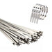 Kable Kontrol® Stainless Steel Metal Zip Ties 5" Inch - 200 Lbs Tensile Strength - 100 Pcs Pack