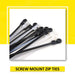 Kable Kontrol® Screw Mount Cable Ties 11" Inch - 5 Lbs Tensile Strength - Natural - 1 Pcs Pack