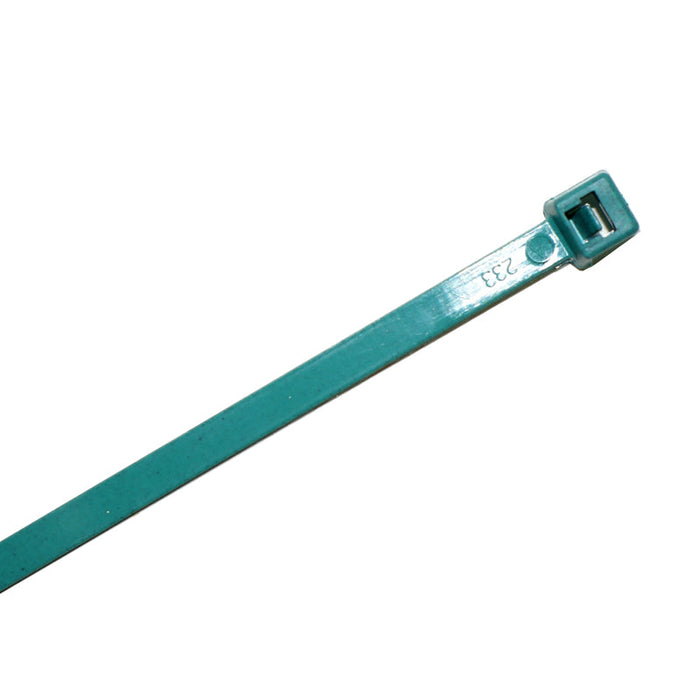 14" Inch Long - Metal Detectable FDA Compliant Zip Ties - Teal - 50 Lbs Tensile Strength - 100 Pcs Pack