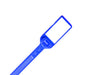 Write On Zip Tie Tag 6 Inch 1.1/4 Inch x 5/8 Inch Flag Size 100 pc Blue
