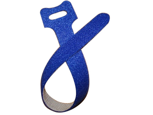 Hook and Loop Fastener Straps 7 Inch L X 1/2 Inch W 20 Pack Blue