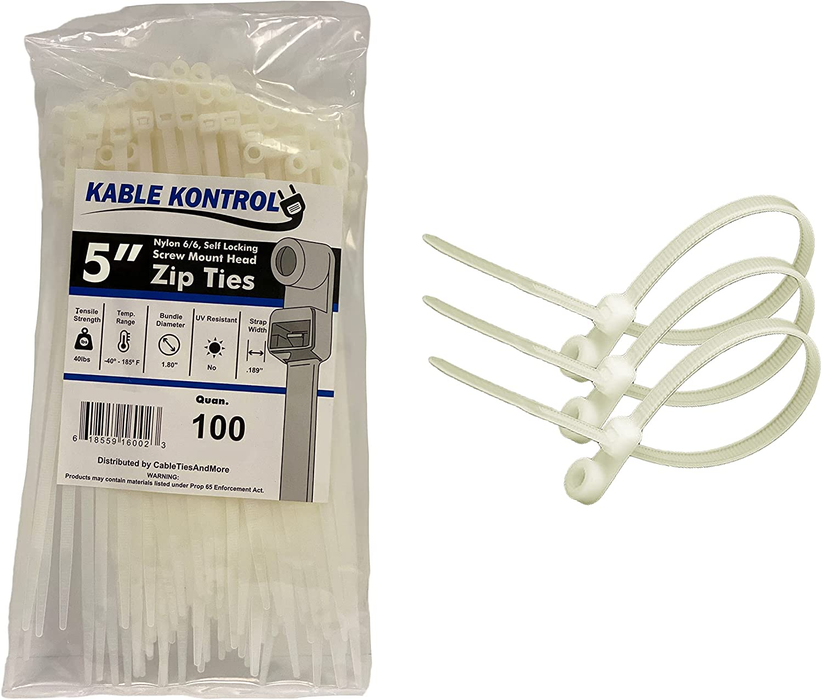 kable-kontrol-screw-mount-cable-ties-5-inch-40-lbs-tensile-strength-natural-100-pack