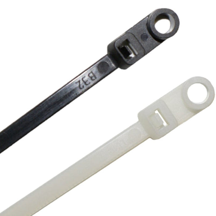 Kable Kontrol® Screw Mount Cable Ties 5" Inch - 4 Lbs Tensile Strength - UV Resistant - Black - 1 Pcs Pack