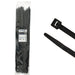 24" Inch Long - UV Resistant Heavy Duty Cable Zip Ties - Black - 175 Lbs Tensile Strength - 100 Pcs Pack