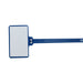 Write On Zip Tie Tags 3 Inch 1.7/8 Inch x 1.1/8 Inch Flag Size 100 pc Blue